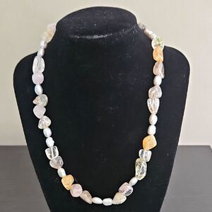 Vintage Multi-Color Gemstone Necklace